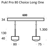 PUK! Pro Choice long ONE 80 - 2fg. - ni/matt