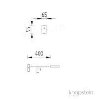 Wandleuchte Luka - mattnickel