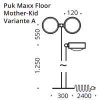 PUK! Pro 120 Mother & Kid - nickel matt