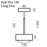 PUK! Pro long ONE 120 - kupfer geb.