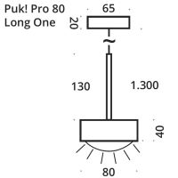 PUK! Pro long ONE 80 - messing geb.