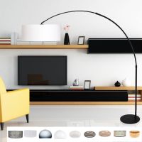 Bogenstehleuchte Sparkled light sz-matt