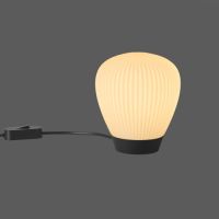 Plissee T2 - schwarz matt - Tischleuchte