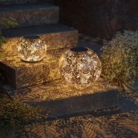 STT, Solarleuchte, Lantern Jungle antic 46cm - Lantern Jungle antic 32.5cm, SOL-021-67, SOL-018-67