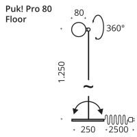 PUK! Pro 80 Floor - messing geb.
