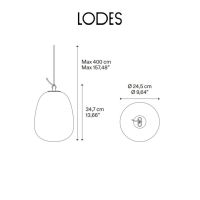 Oblo large 2700K - glossy smoke - (Auswahl)