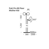 PUK! Pro 80 Mother & Kid - chrom matt