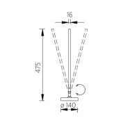 Tischleuchte Kosma - effekt bronze