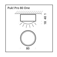 PUK! Pro ONE 80 - messing gebürstet