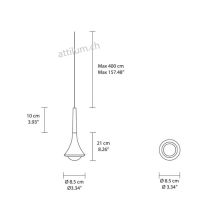 Rain chrom - natural brown matt 2700K (Varianten)