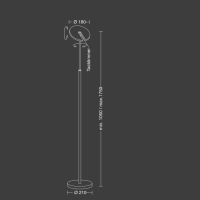 Vince S Leseleuchte schwarz