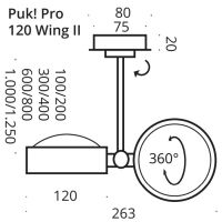 PUK! Pro 120 Wing ll 30cm - ni/matt