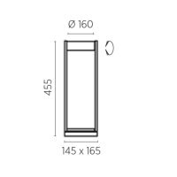 Tischleuchte Wega-T - effekt bronze