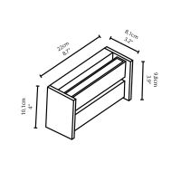 Slat 2flg cool brown