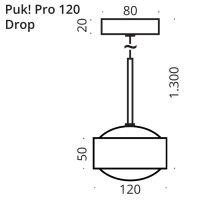 PUK! Pro Drop 120 Drop - ni/matt