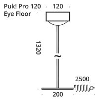 PUK! Pro 120 Eye Floor - weiss matt