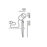 piek 25 spot 12° - anthrazit   (Varianten)