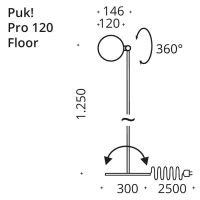 PUK! Pro 120 Floor - nickel matt
