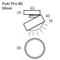 PUK! Pro 80 Move - kupfer gebürstet