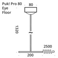 PUK! Pro 80 Eye Floor - nickel matt