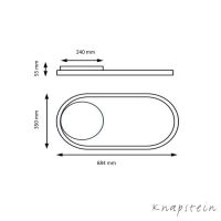 Deckenleuchte RIKE - schwarz matt