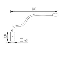 Wandleuchte BANU - mattnickel