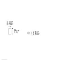 A-Tube Mini Decken 14cm schwarz RAL9005