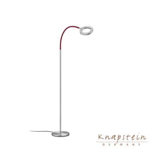 Leseleuchte -Tessa-S-Flex - mattnickel-Flex rot