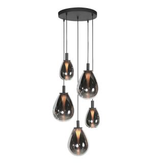 Pendelleuchte Glimsy 5fg. rund