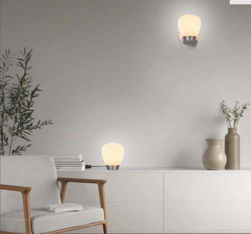 Plissee T2 - schwarz matt - Tischleuchte