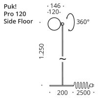 PUK! Pro 120 Side Floor - chrom matt