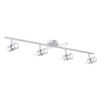 LED Spot Nastasja 4fg. alu geb.