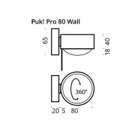 PUK! Pro Wall Ø80mm - kupfer geb_sz