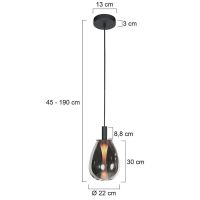 Pendelleuchte Glimsy 1fg. L