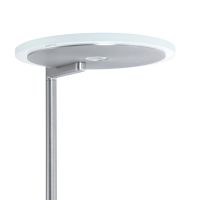 LED Stela Turound Stahl gebürstet Klarglas