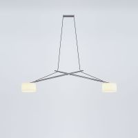 Twin LED aluminium Glanz