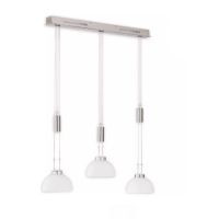 Avignon 3fg. ni-matt mit Glas opal