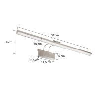 Litho LED Wala 60 Stahl gebürstet