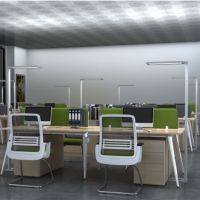 LED Bürostehleuchte HOME silber PIR