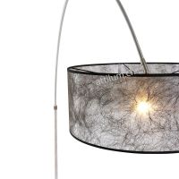 Bogenleuchte Sparkled light Stahl gebürstet