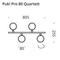 PUK! Pro 80 Quartett - anthrazit_chrom