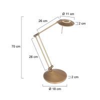 LED Tila Zodiac bronce gebürstet