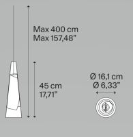 Cono di Luce S grau 2700K