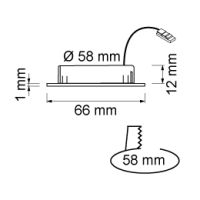 LED EBL ASEM flach opal