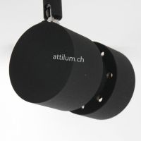 LED Spot Nastasja 3fg. rund schwarz