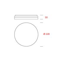 Slice Circle 220 weiss