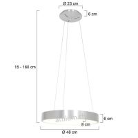Ringlede LED 48 weiss