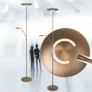 LED Stela Zodiac bronce gebürstet + Lesearm