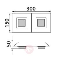 Basic LED 2fg. Alu