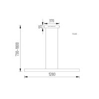 Linn EasyLift up-/down 128cm schwarz matt (Auswahl)